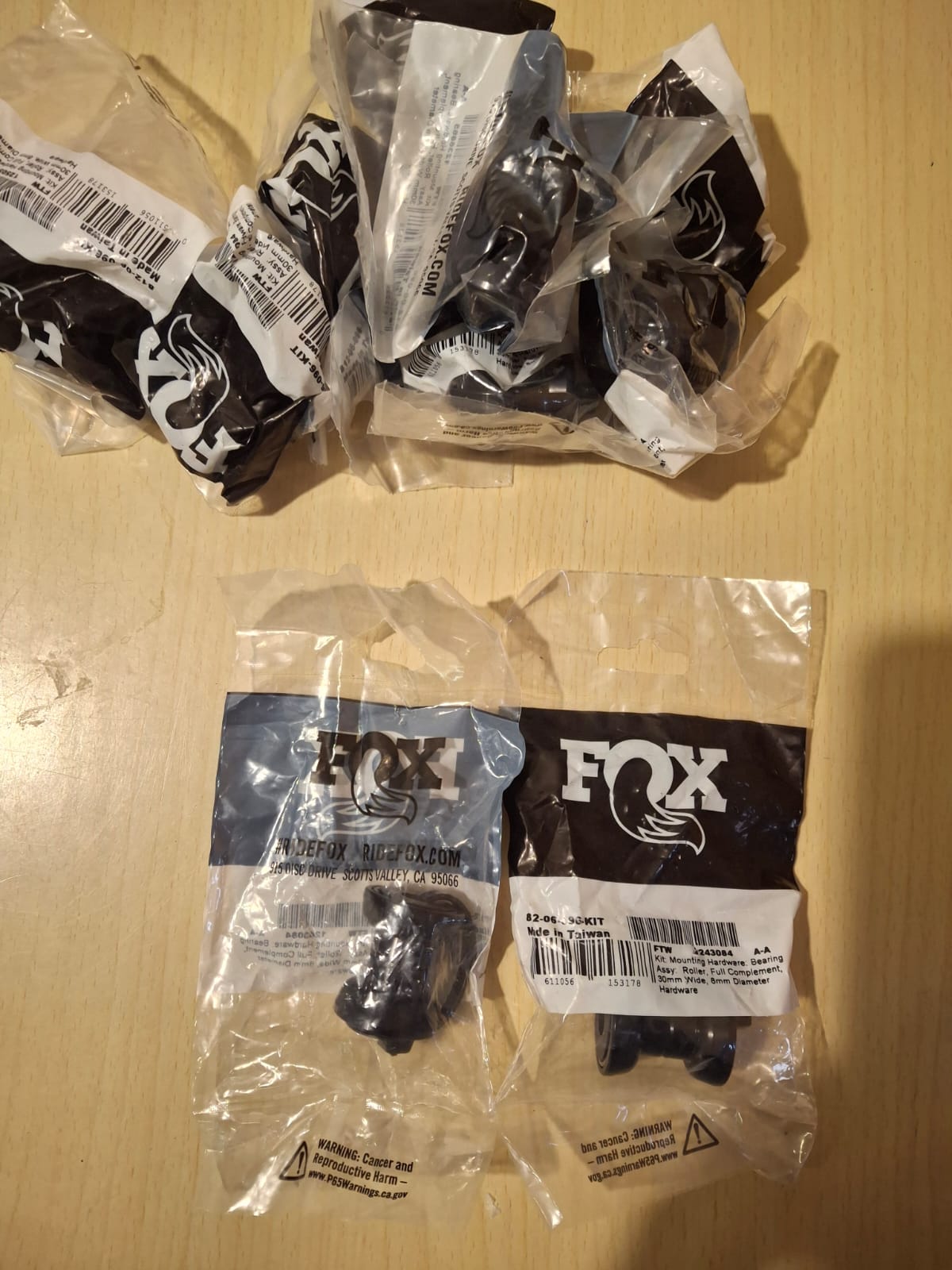 Kit Rodamiento Amortiguador Fox Shox | Roller Bearing M8 x 30.00mm - Imagen 2